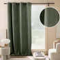 Rideau à œillets 140 x 260 cm – Bouclette unie WINONA – Coloris Cèdre