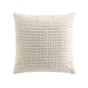 Coussin Déhoussable Compressé 45 x 45 cm – Velours Relief Swing – Coloris Naturel