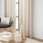 Rideau à œillets 140x260 cm – Velours relief texturé – Modèle JAVA Naturel