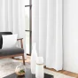 Rideau à œillets 140 x 260 cm en velours chenille Léo – Blanc