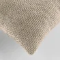 Coussin Déhoussable 45 x 45 cm – Velours Chenille Léo – Coloris Sable