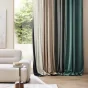 Rideau thermique à œillets 140 x 260 cm – Velours côtelé doublé polaire – Madison Naturel