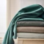 Rideau thermique à œillets 140 x 260 cm – Velours côtelé doublé polaire – Madison Naturel