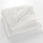 Plaid 125 x 150 cm – Flanelle Relief Unie Mini Frosty Naturel