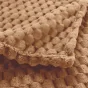 Plaid 125 x 150 cm – Flanelle Relief Unie Mini Frosty Camel