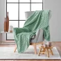 Plaid 125 x 150 cm – Flanelle Relief Unie Mini Frosty Noir