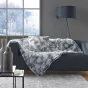 Coussin Déhoussable 45 x 45 cm – Imitation Fourrure Antarctic Gris