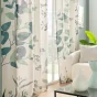 Rideau à Œillets 140 x 260 cm – Polyester/Lin Imprimé Dessin Placé BOTANICA