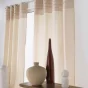  Rideau à œillets 140 x 240 cm – Coton/Polyester – Top fantaisie brodé – Modèle Hilary