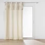  Rideau à œillets 140 x 240 cm – Coton/Polyester – Top fantaisie brodé – Modèle Kamary
