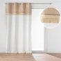 Rideau à œillets 140 x240  cm – Coton/Polyester –  avec franges – CIRRUS