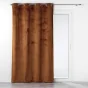 Rideau occultant à oeillets 140 x 240 cm en velours relief Analia Camel