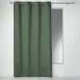 Rideau a oeillets 140 x 240 cm coton uni panama Kaki