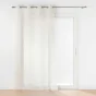 Voilage à œillets 140 x 240 cm – Voile sablé Lissea Naturel