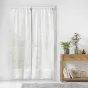 Paire de voilages passe-tringle 2 x 70 x 240 cm – Effet lin tissé HALTONA –