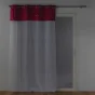 Voilage grande hauteur a oeillets 140 x 280 cm Velours phosphorescent Moonlight Fuchsia