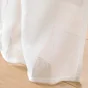 Lot de 2 Voilages à Œillets Plastique – Davina – 140 x 240 cm – Voile Tissé Blanc