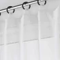 Lot de 2 Voilages à Œillets Plastique – Davina – 140 x 240 cm – Voile Tissé Blanc