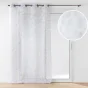 Voilage à œillets 140 x 240 cm – Voile imprimé métallisé DUCHESSE – Sable