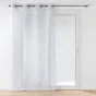 Voilage à œillets 140 x 240 cm – Voile imprimé métallisé DUCHESSE – Sable