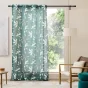 Voilage à Œillets 140 x 240 cm – Voile Sablé Imprimé Métallisé Elsa – Prêt-à-poser