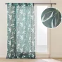 Voilage à Œillets 140 x 240 cm – Voile Sablé Imprimé Métallisé Elsa – Prêt-à-poser