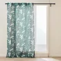 Voilage à Œillets 140 x 240 cm – Voile Sablé Imprimé Métallisé Elsa – Prêt-à-poser
