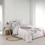 Pack Parure de couette 220x240 cm “Namasté” + Drap-housse 140x190 cm Gris
