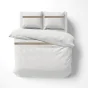  Housse de couette 240 x 220 cm + 2 taies – 95% coton 5% lin – Laly lin