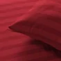 Parure de Lit 240 x 220 cm + 2 Taies – Microfibre Unie CLÉO Rouge