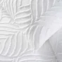 Parure de lit 3 pièces 240x220 cm – Microfibre unie effet tufté – TUFTEE HELTIE blanc