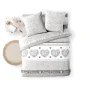 Parure de lit 6 pièces LOVA – 240 x 220 cm – 100% coton – 42 fils/cm²