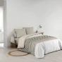 Parure de lit 6 pièces SYBILLE – 240 x 220 cm – 100% coton – 42 fils/cm²