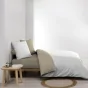 Housse de couette réversible 200 x 200 cm + 2 taies -  CADRIA – 100% coton 57 fils
