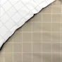 Housse de couette réversible 200 x 200 cm + 2 taies -  CADRIA – 100% coton 57 fils