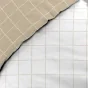 Housse de couette réversible 200 x 200 cm + 2 taies -  CADRIA – 100% coton 57 fils