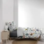 Housse de couette enfant 140 x 200 cm + 1 taie – Coton 42 fils – PTI BOLIDE