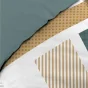 Parure de lit 240 X 220  ZÉPHYR + Drap-housse Sauge 140X190 – 100% coton 