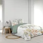 Pack Parure de lit 240 x 220 cm – Coton 42 fils – LOLITA + Drap Housse 140x190 cm Blanc