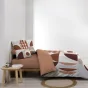 Housse de couette 240 x 220 cm + 2 taies – Coton 42 fils – GEMMA Terracotta