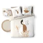 Housse de couette réversible 240x220 cm + 2 taies – Coton 42 fils – NATACHA