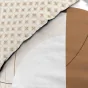 Housse de couette réversible 240x220 cm + 2 taies – Coton 42 fils – NATACHA