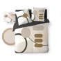 Pack Parure de couette 240 x 220 cm – Coton 42 fils – SANTANA + Drap Housse 140x190 cm Noir