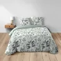 Pack Parure de couette VOLTINE 240 x 220 cm – Coton 42 fils – + Drap Housse 140x190 cm Blanc