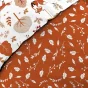 Housse de Couette Enfant 140 x 200 cm + 1 Taie – ROXY – 42 fils – Réversible avec Taie Tête de Renard