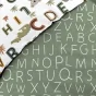 Parure de lit enfant TIGRY 140x200 cm – 100% coton – 1 taie tête de tigre – Réversible alphabet & jungle