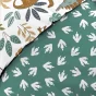 Pack Housse de couette réversible DINA 140 x 200 cm + Drap housse 90x190 cm Emeraude