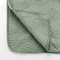 Couvre-lit 240x260 cm + 2 housses de coussin 60x60 cm – Velours uni matelassé SOLANGE Cèdre
