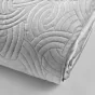 Couvre-lit 240x260 cm + 2 housses de coussin 60x60 cm – Velours uni matelassé SOLANGE Gris