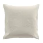 Couvre-lit 2 personnes avec 2 housses de coussin – 240 × 260 cm – Microfibre Romane Naturel